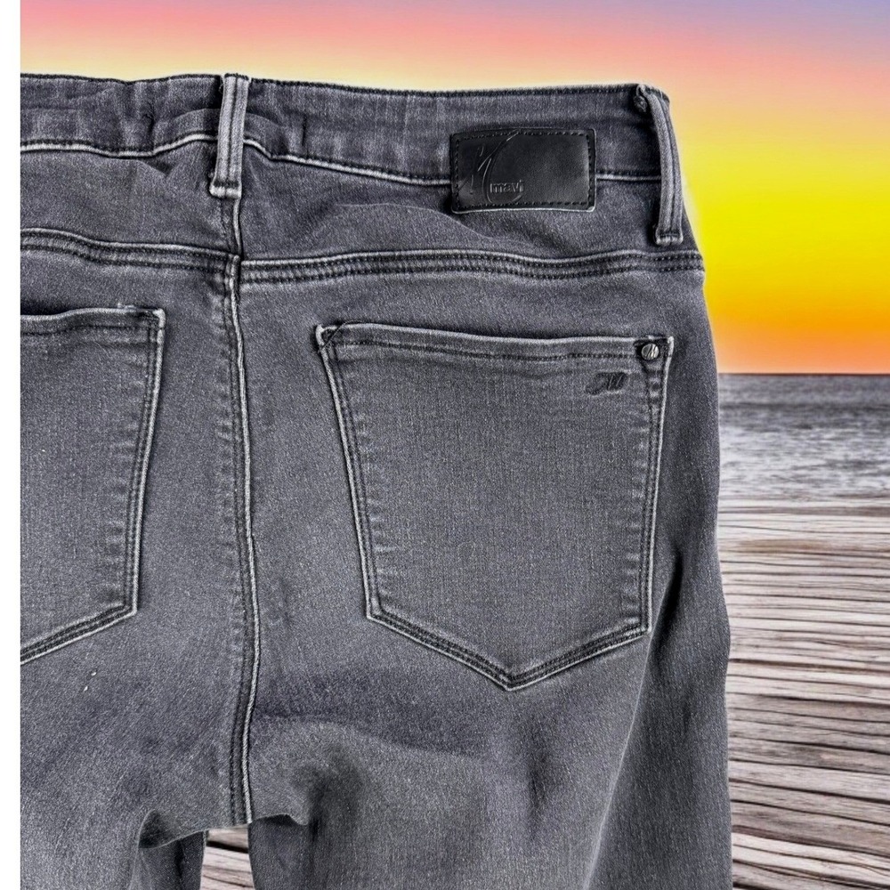 Mavi‎ Jeans Women 28x27 High Rise Skinny Black Denim Crop Stretch Casual Pants